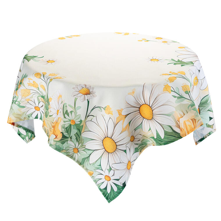 Stredový obrus s potlačou MARGARÉTY 85 x 85 cm