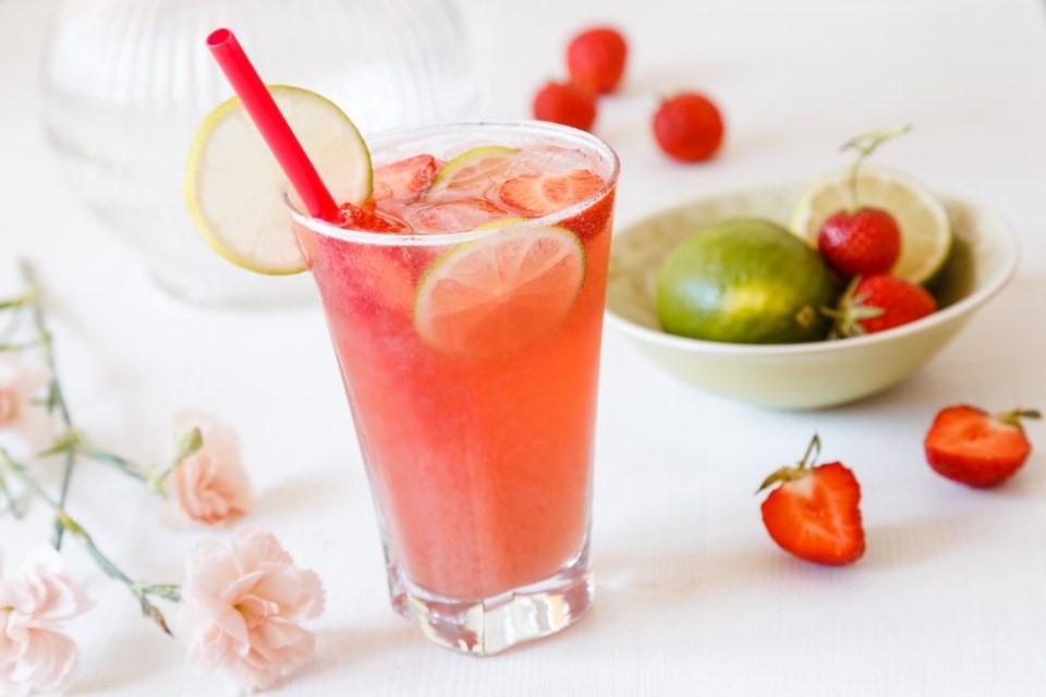 Domáce limonády I / jahodová a černicová