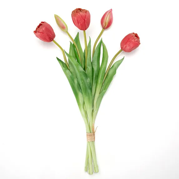Zväzok tulipány plnokveté 39 cm, 5 ks