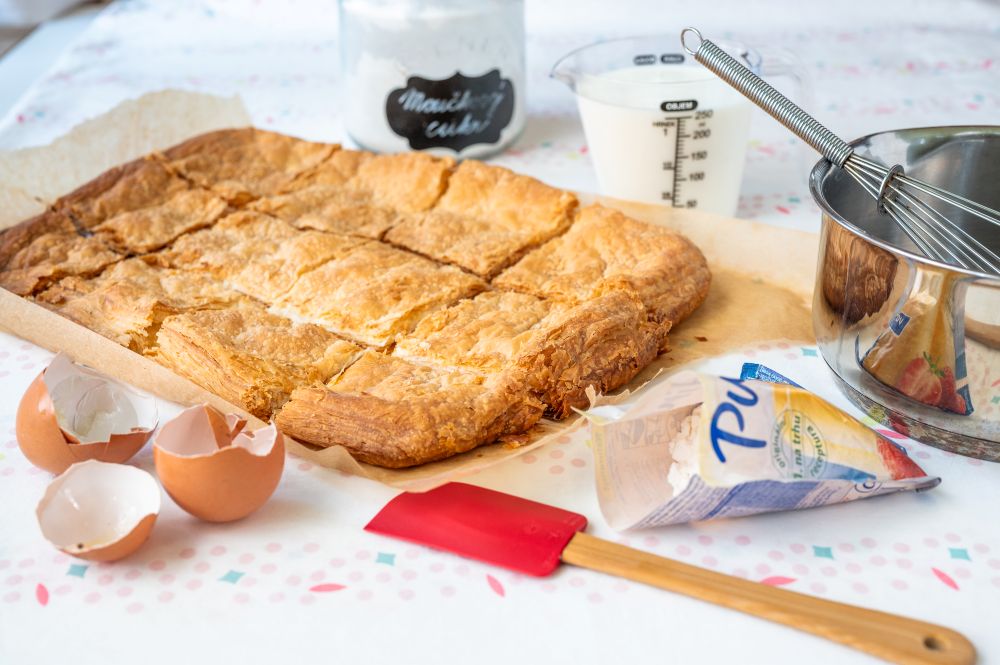 Lístkové krémeše: veterníky na plechu, ktoré zvládne každý
