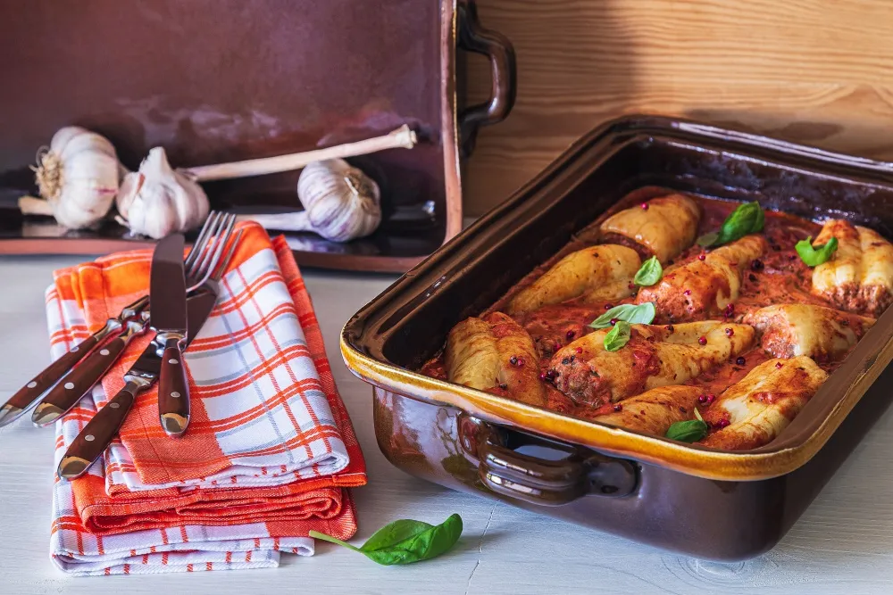 Plnené papriky s omáčkou do rúry